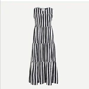 FINAL PRICE! 
NWT J.Crew Tiered Tank Dress In Stripe XX-Small